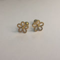 Flower Stencil Stud Earrings