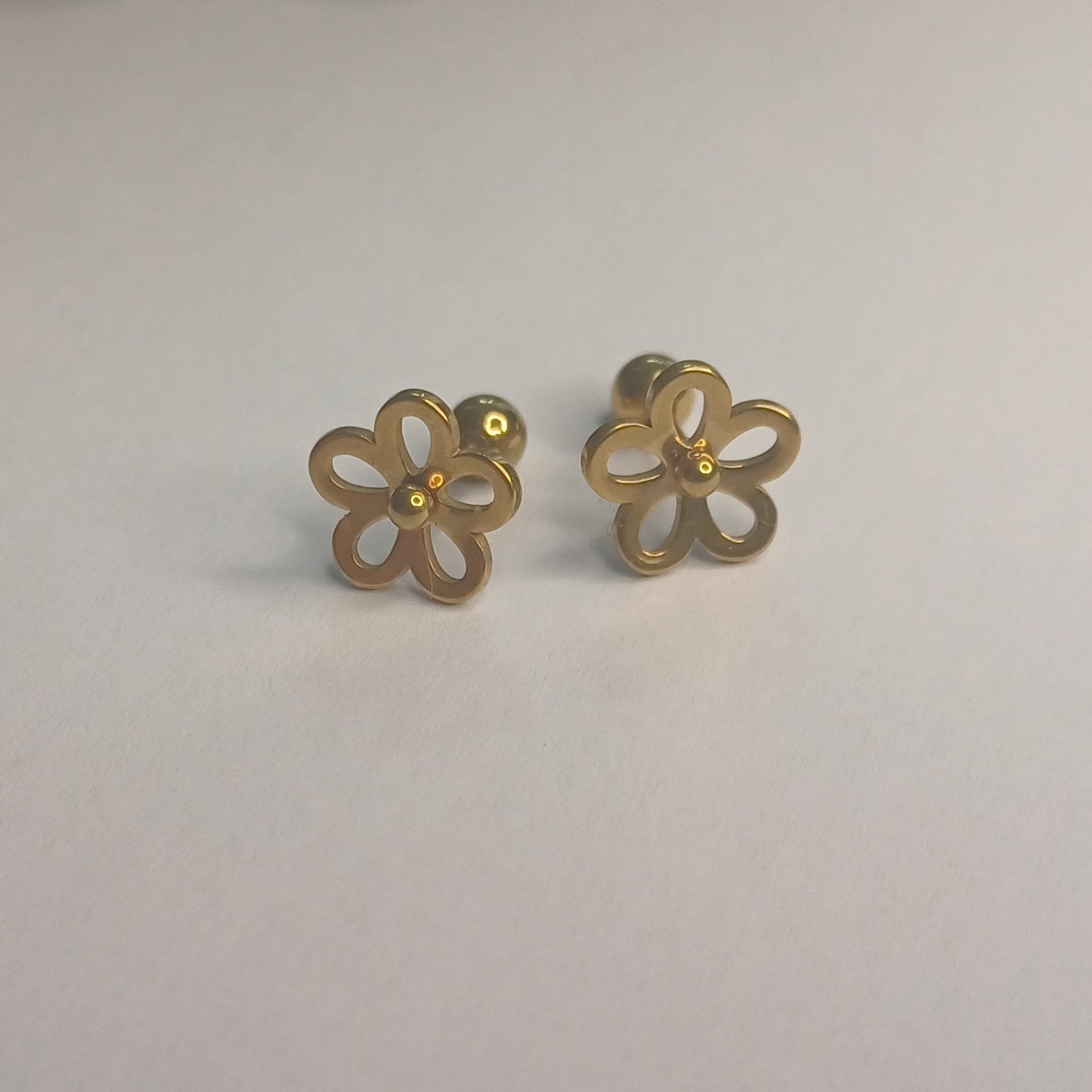 Flower Stencil Stud Earrings