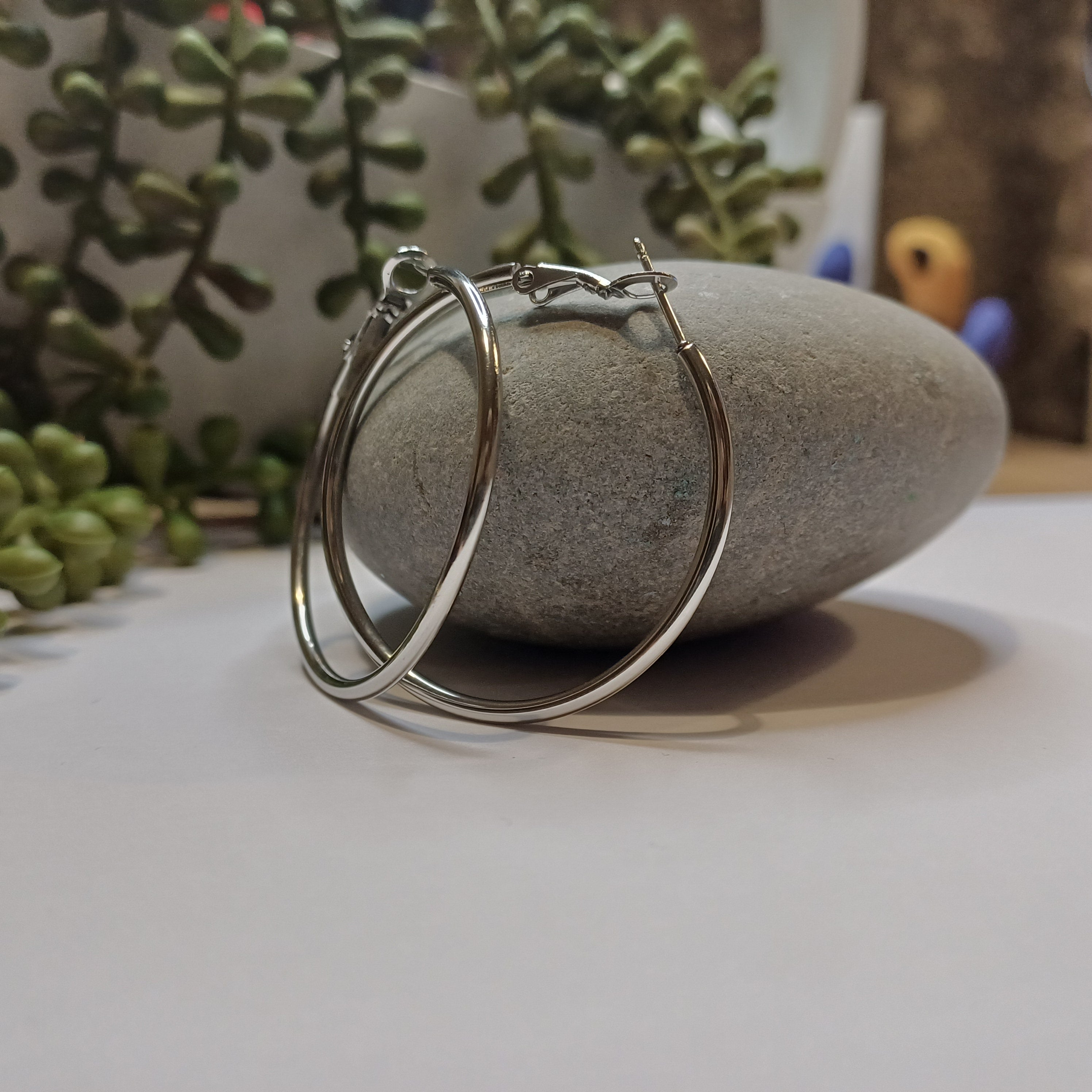 Silver Hoop Earrings