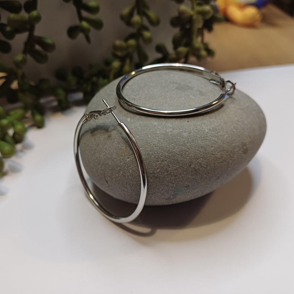 Silver Hoop Earrings