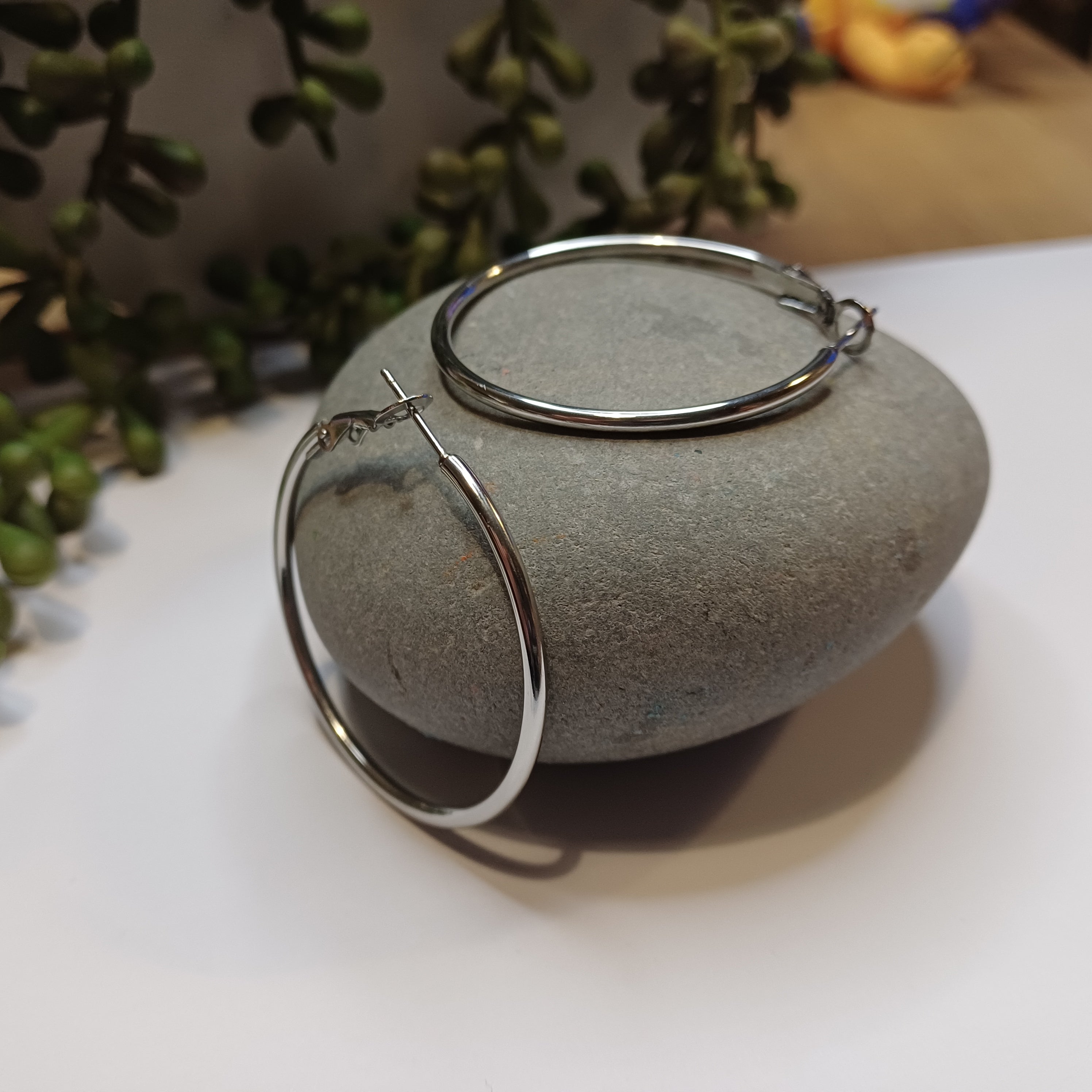 Silver Hoop Earrings