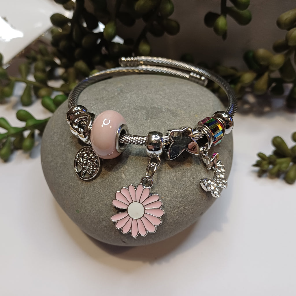 Daisy Charm Bangle
