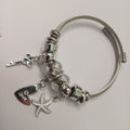 Heart Charm Bangle